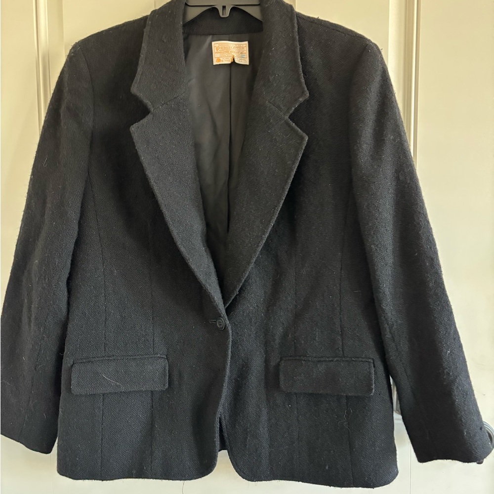 Vintage Pendleton Black Wool Blazer